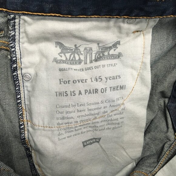 Levis Mens 569 Loose Straight Fit Blue Jeans size 40x30 Denim Pants Zipper Fly - Picture 15 of 15